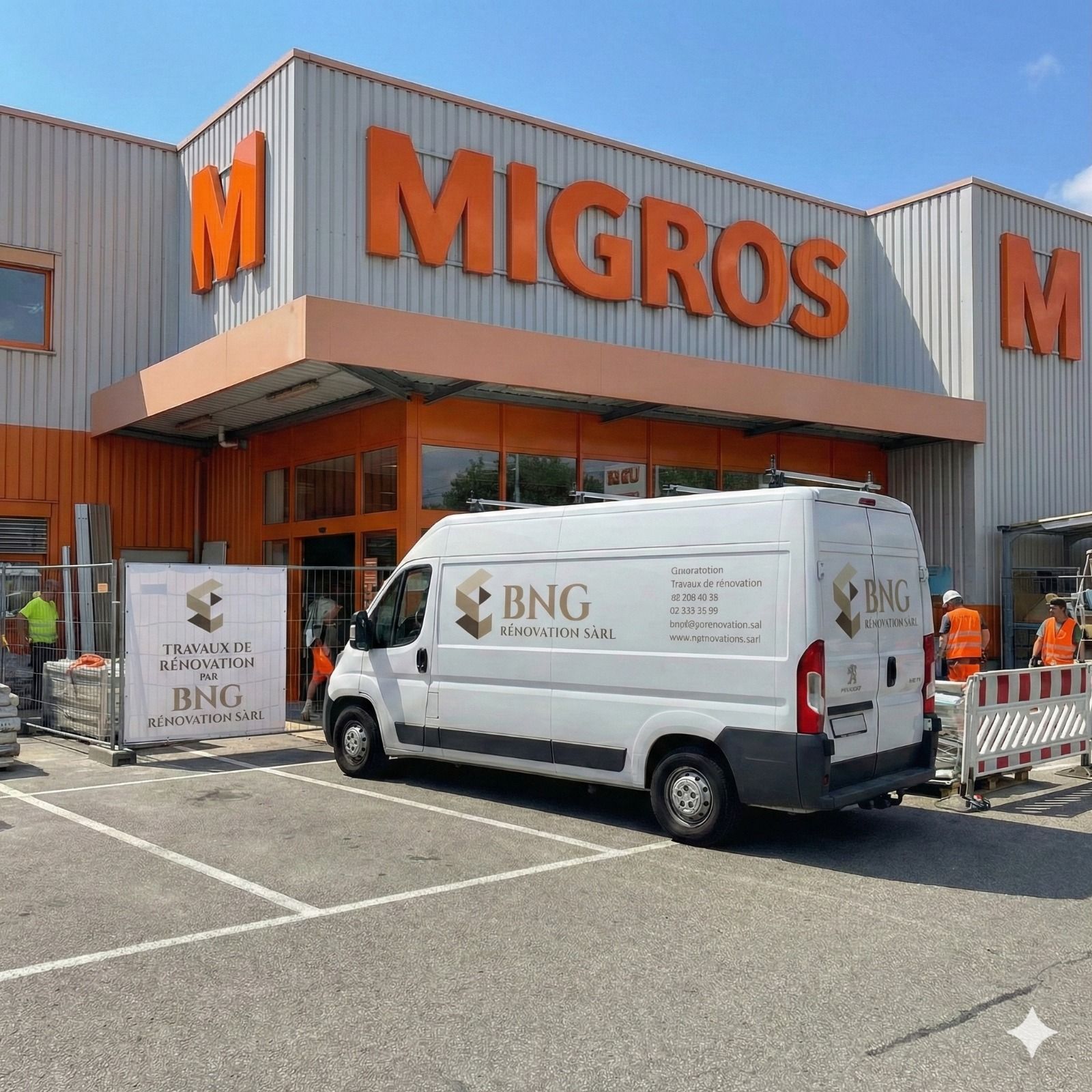 Renovation commerciale Migros/OBI Renens par BNG Renovation